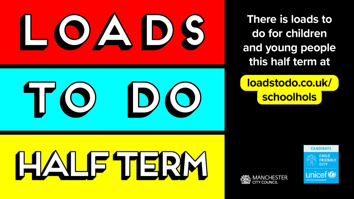 ⛳ There’s Loads to Do this half term for the whole family! 🤸 Our partners have created a ready-to-go guide of holiday activities in Manchester. 📅 See what’s on: orlo.uk/Loads_to_Do_Mc… #LoadsToDo #HalfTerm