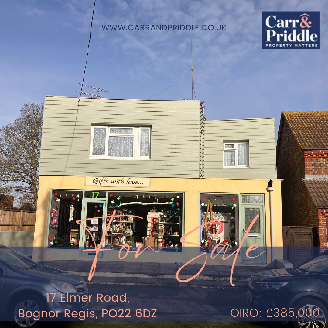 CarrPriddle's tweet photo. 🏪 Freehold Vacant Retail Premises and Residential Investment For Sale!

 📍17 Elmer Road, Bognor Regis
 💸Offers in the region of £385,000
 📏2,267 ft²

For more information or to schedule a viewing, give us a call! 📞 01273 208010 https://t.co/zQ8XuFRQp7