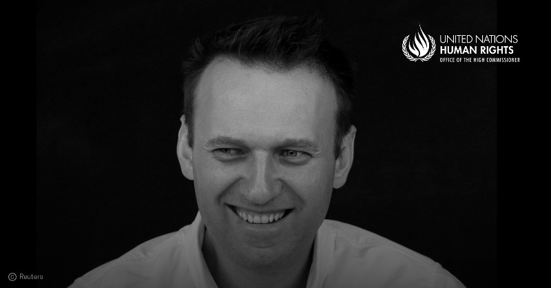 UNHumanRights's tweet photo. We are appalled at the news that Russian opposition figure Alexei Navalny has died in prison.
 
The Russian authorities must ensure a credible investigation into Navalny's death &amp; end the persecution of politicians, human rights defenders &amp; journalists, among others.