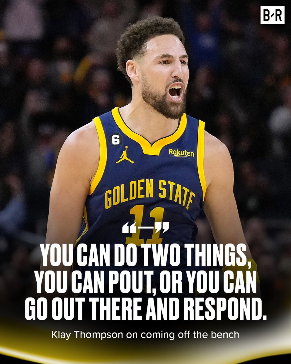 Klay dropped a season-high 35 PTS coming off the bench for the first time since 2012 😤