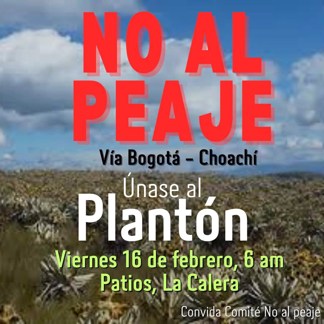 monica_h_s_'s tweet photo. . #NoAlPeaje #SOSChoachi
Los habitantes de #Choachi #Fomeque #Ubaque se OPONEN a la construcción del peaje en zona de Páramo y en una vía que aún NO ESTÁ TERMINADA
@ANI_Colombia @PerimetralOB @MinTransporteCo https://t.co/yuvYYxcgZm