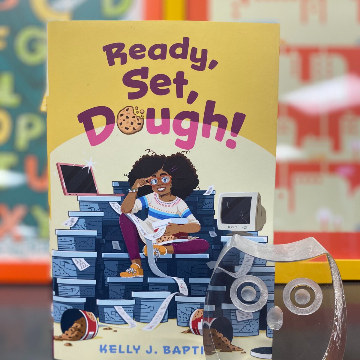 Ready, Set, Dough! by Kelly J. Baptiste. A spunky sixth-grader devises over-the-top ideas to win the laptop of her dreams by selling cookie dough in her school fundraiser. Will she win? #butlermidweekmorris #readysetdough @kellyiswrite @penguinrandom