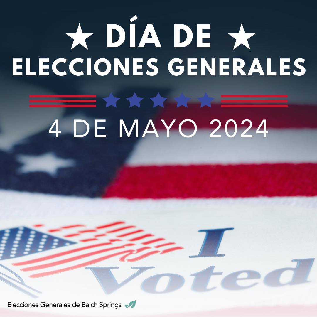 The City’s General Election is scheduled for Saturday, May 4, 2024. The purpose of this election is to elect the following positions: Place 2 (At Large), Place 4, and Place 6. For further Information, please visit &gt;&gt; cityofbalchsprings.com/536/2024-Elect…… 

#2024COBSGeneralElection