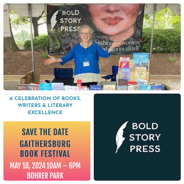 🌷📚🌷 SAVE THE DATE On May 18, come meet @BoldStoryPress Founder @EmilyBarrose & our wordsmiths during @GburgBookfest at Bohrer Park in Gaithersburg, MD tinyurl.com/8zt5bx #BookFestival #BSPWomenWriting