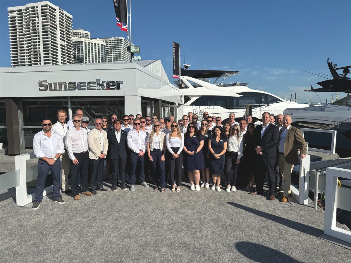 The weekend has arrived and the Sunseeker and OneWater Yacht group team are ready to welcome you to the Sunseeker display at Miami International Boat Show 2024. Visitors will find Sunseeker at One Herald Plaza, Dock B2 until Sunday February 18th. #Sunseeker #miamiboatshow