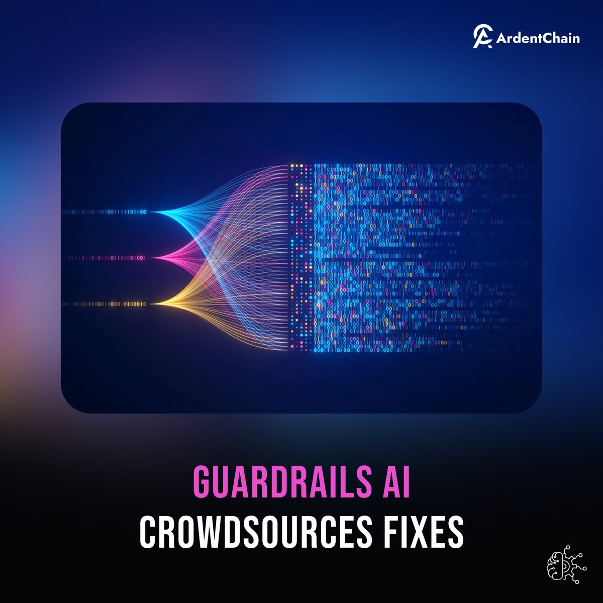 ArdentChain's tweet image. @guardrails_ai introduces a platform to crowdsource solutions for Generative AI model issues, fostering community-driven problem-solving in AI development.

#GuardrailsAI #GenerativeAI