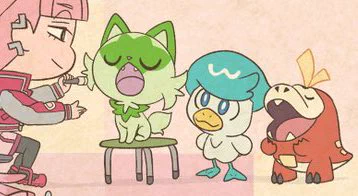 the paldea starters in these cute calendar pieces 