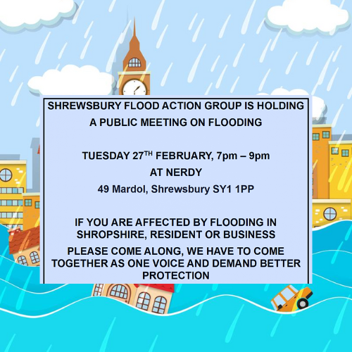 Shrewsburyflood's tweet photo. If you are affected by #flooding in #SHREWSBURY please come along #publicmeeting #flooods #SHROPSHIRE https://t.co/pGorcsUCIZ