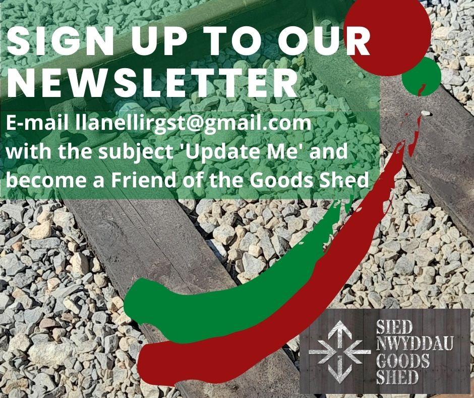 Our latest newsletter and progress update has been updated to our website: llanellirailwaygoodsshedtrust.org/news Mae ein cylchlythyr diweddaraf a’n diweddariad cynnydd wedi’u diweddaru i’n gwefan: llanellirailwaygoodsshedtrust.org/news