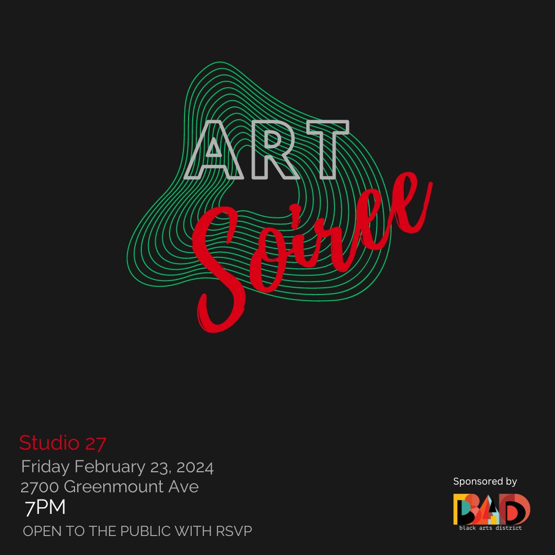 AbmMighty's tweet photo. The Art Soiree is next Friday.  February 23rd.  7PM.
Make sure you RSVP !  https://t.co/Xpop3hgXw1 https://t.co/nQQdBy5TOv