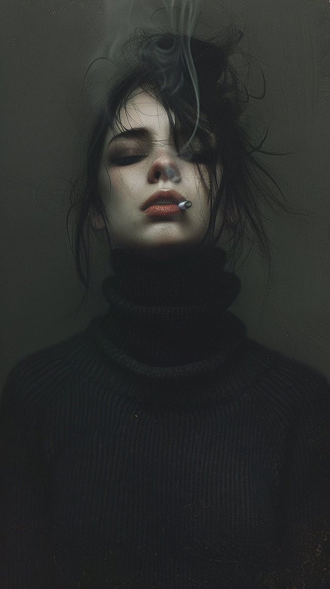 CGouaze's tweet photo. πΈ #PromptDeepDive: @Artedeingenio 's Prompt
Given the details and influences mentioned in @Artedeingenio's prompt, let's break down the envisioned artwork:
π·a woman in a black sweater smokes, in the style of gareth pugh, haunting portraiture, ryohei hase, dotted, midwest gothic, album covers --ar 9:16 --style raw --v 6.0
"A woman in a black sweater smokes" sets a focused and potentially introspective scene. The act of smoking, often imbued with a sense of contemplation or detachment, can convey a range of emotions and narratives. The black sweater adds a classic, somewhat mysterious element to the subject, suggesting simplicity in complexity.
"In the style of Gareth Pugh" introduces a fashion-forward, avant-garde element to the portrait. Pugh is known for his innovative, often monochromatic designs that play with form and structure. This influence might suggest the portrait should capture a sense of bold, architectural fashion, with a focus on striking silhouettes and textures.
"Haunting portraiture, Ryohei Hase" suggests a blend of beauty and eeriness. Ryohei Hase's work often delves into dark, fantastical themes, featuring hauntingly beautiful imagery that is both captivating and unsettling. This reference indicates the portrait should evoke a sense of emotional depth, perhaps with a touch of melancholy or otherworldliness.
"Dotted, Midwest Gothic, album covers" introduces a mix of aesthetic and thematic elements. "Dotted" could refer to a specific visual style or texture within the portrait, adding an intricate detail.
"Midwest Gothic" suggests an exploration of themes related to the American Midwest's rural and small-town life, imbued with a sense of mystery or desolation. The mention of "album covers" implies the portrait could serve as compelling, narrative-driven artwork, capturing the viewer's imagination much like iconic music artwork does.
The technical specifications "ar 9:16 --style raw --v 6" shape the final composition. The aspect ratio "9:16" is tall and narrow, ideal for portraits that aim to capture the subject in detail. "Style raw" suggests a preference for a less polished, more authentic visual style, aligning with the raw emotional content of the prompt. Version "6" refer to a specific style and quality setting in Midjourney, indicating the latest capabilities for achieving the desired aesthetic.
Thank you, @Artedeingenio, for this evocative and stylistically rich prompt! It invites a creative exploration of how fashion, emotion, and setting can interplay to produce a portrait that is as haunting as it is beautiful. How might the smoky atmosphere, combined with the stark fashion elements and gothic undertones, create a narrative that speaks to the viewer beyond the visual?
