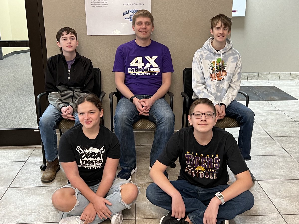 MathCounts Holgate team.   Good luck