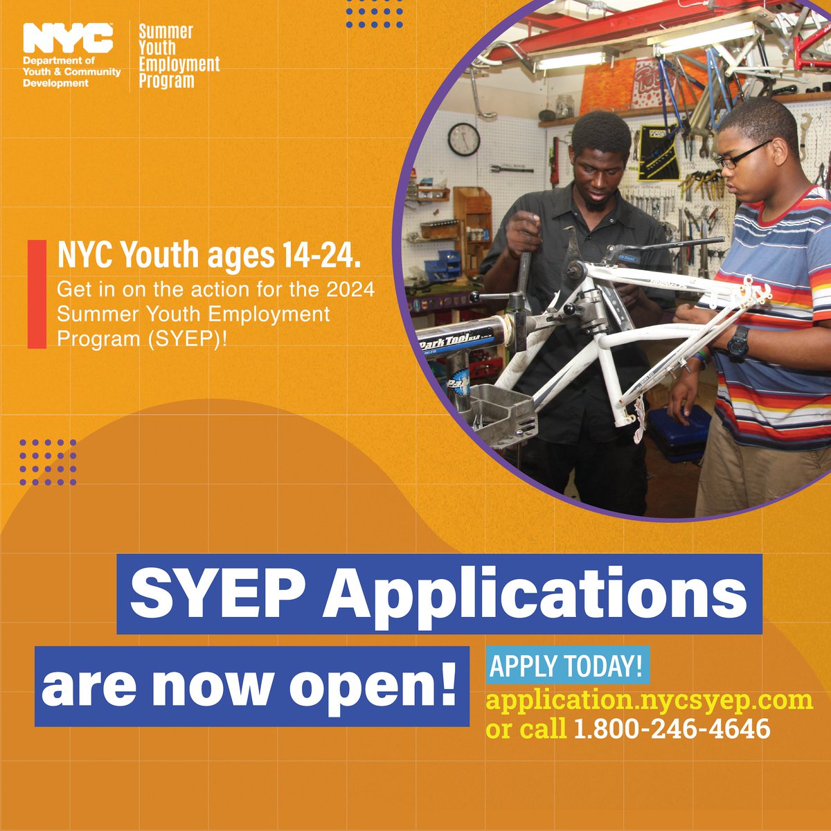 The 2024 Summer Youth Employment Program (#SYEP) is around the corner! Apply now to gain valuable experience: nyc.gov/SYEP. *To participate in SYEP with BCS select “Brooklyn Bureau of Community Services” as your provider. @nycyouth #NYCSYEP #NYCYouth #DYCD