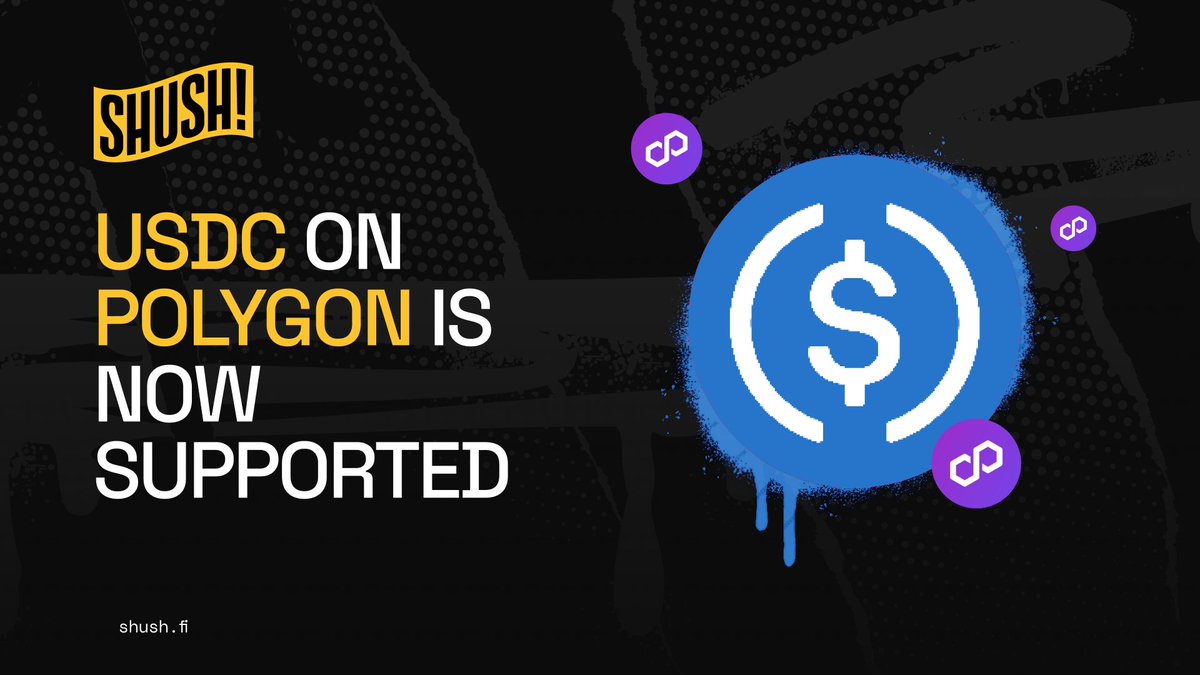 shushfi's tweet photo. Yes! Your favorite native @circle $USDC is now supported on @0xPolygon PoS network!

https://t.co/kiu7axcssX https://t.co/klXjueSudV