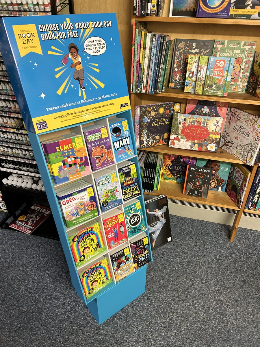 Every year I build our World Book Day stand and every time I have to take it to bits because I’ve done it wrong… NOT THIS YEAR! 🎉 Built, sorted and filled between serving customers in about 45 minutes total 🙌