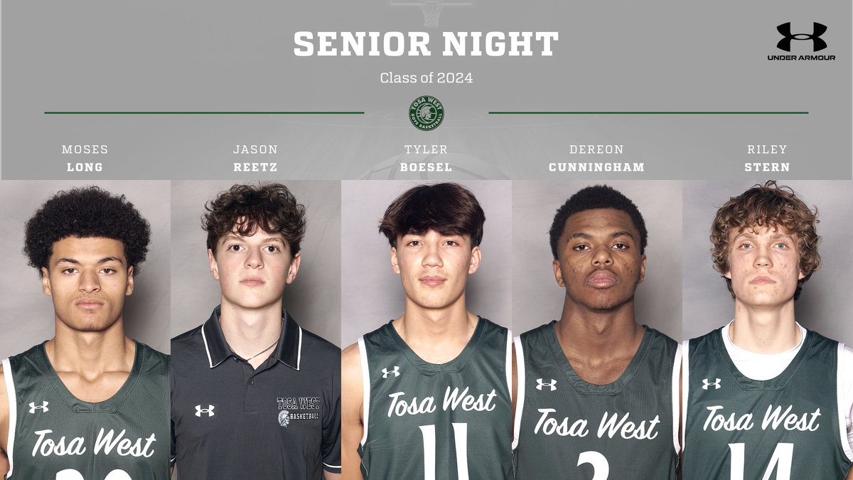 tdubtrojans's tweet photo. Class of 2024 will be honored tonight at the @TosaWestHoops game! https://t.co/BTyurPL3jZ