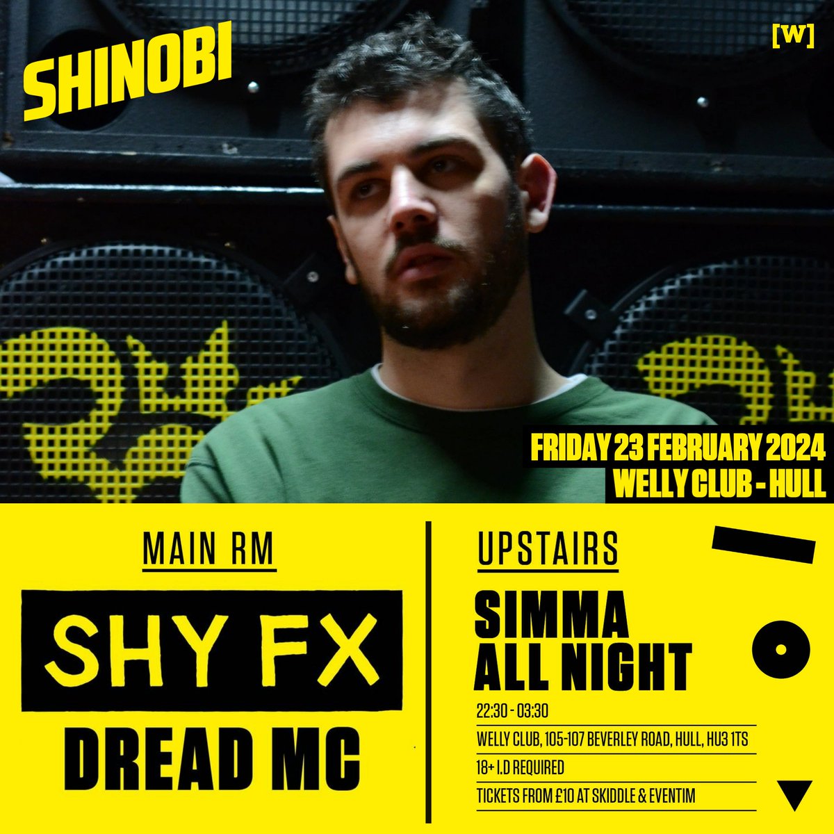 simmadub's tweet photo. Hull and Birkenhead incoming! 

23rd Feb: The Welly w/ Shy FX
https://t.co/yIoHHvRybP
1st March: Future Yard w/ Prince Fatty + Horseman
https://t.co/JT14l6Zsg2 https://t.co/4TdT0BO3Sg