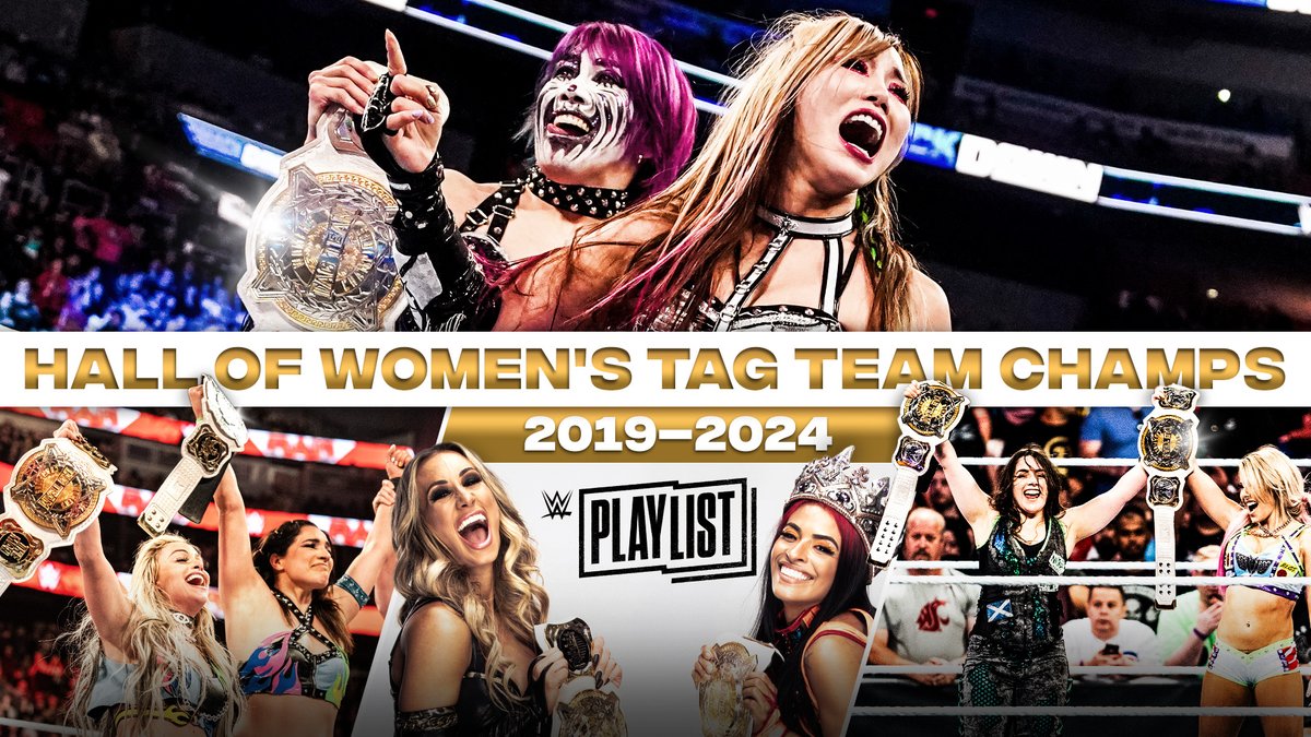 Celebrate 5️⃣ years of the WWE Women’s Tag Team Championship with every change in the history of the titles, from The Boss ’N’ Hug Connection to The Kabuki Warriors.

#WWEPlaylist ▶️ youtube.com/watch?v=m5bC-m…