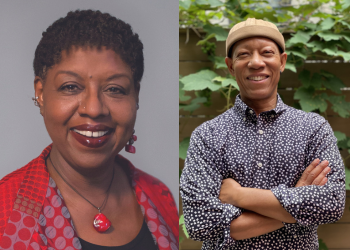 HornBook's tweet photo. #HBBlackHistoryMonth: @nikkigriames9 + Brian Pinkney #TalkswithRoger about A WALK IN THE WOODS https://t.co/1Vp6yo4FE1 #BlackHistoryMonth @NealPorterBooks @HolidayHouseBks https://t.co/OYzTySx11U