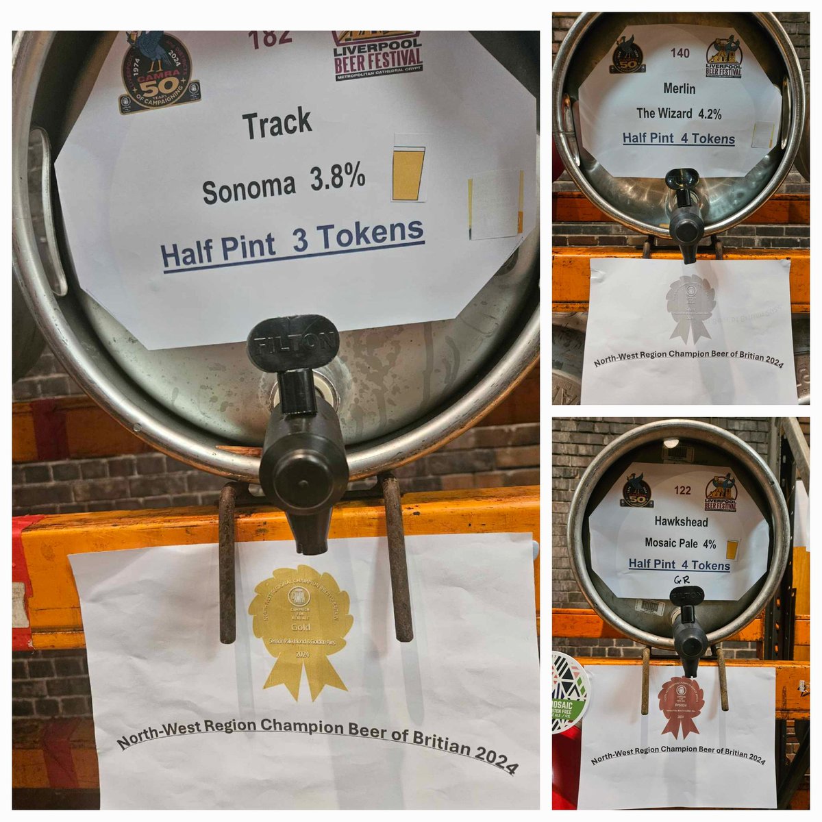 Yesterday we hosted the North West Region Champion Beer of Britain competition in three different catergories.

The results are:-

Session Pale, Blond and Golden Ales:

Bronze - <a href="/HawksheadBrewer/">Hawkshead Brewery</a> - Masonic Pale
Silver - <a href="/MerlinBrewingCo/">Merlin Brewing Co</a> - Wizard
Gold - @trackbrewco- Sonoma