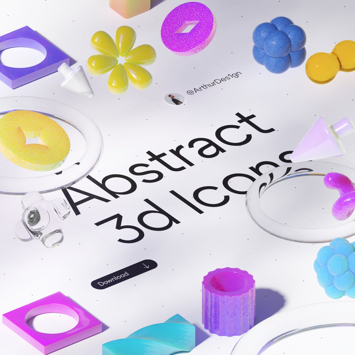 🔥 Free EDITABLE 3d icons.

I designed these 3d icons with blender. been playing a bit with the lighting and different Shader/Materials

🚨 They're now available for free and fully editable on Figma/Blender, along with use cases like UI cards, landing pages, and more.

Available