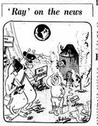 Does anyone possess any 'Ray' on the news cartoons? He was cartoonist for the Telegraph from the 60s to the early 90s. Grimsby Town were often featured in these #gtfc
