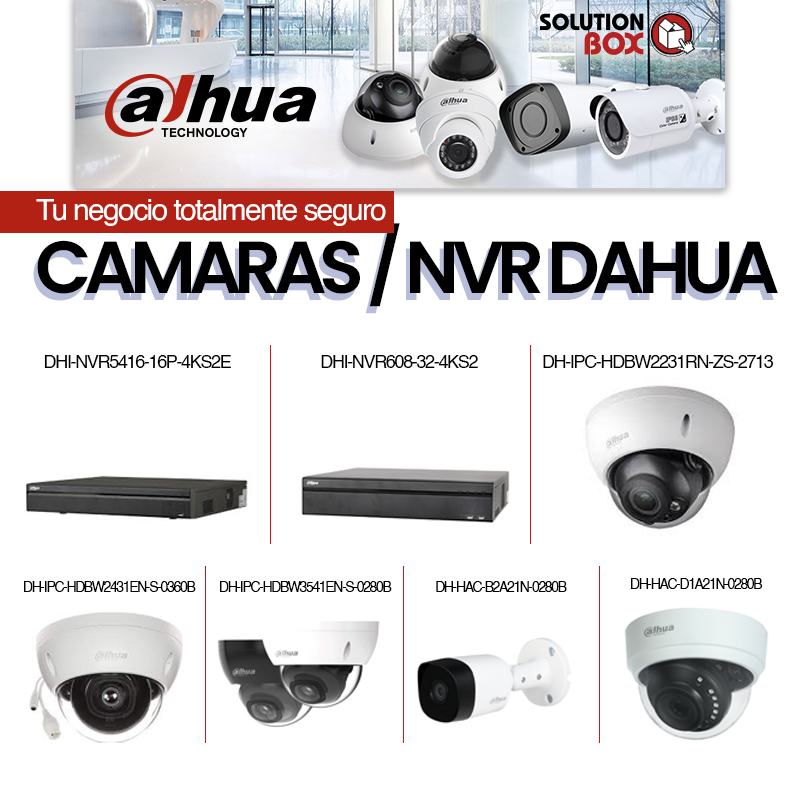 ¡Protege tu espacio con la fiabilidad de Dahua! 🛡️ Descubre la tranquilidad que brindan nuestras cámaras y NVR Dahua. Contáctanos para más detalles. 📹🔒 #Dahua #SeguridadTotal