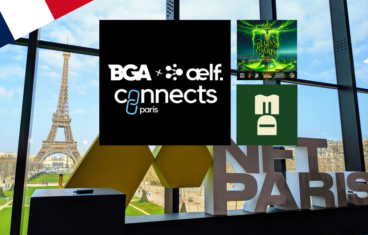 Gm 🌞 Bonjour et baguette 

Train tickets booked.
Hotel booked.

Repping <a href="/playgizmos/">Gizmos</a> <a href="/Degen_Royale/">Degen Royale 💥🔫</a> <a href="/interverse_ai/">Interverse ✨️ Digital Collectibles</a>

See ya NFT Paris,
🎮 BGA x aelf Web3 Gaming Mixer
🍸 Degens in Paris
🍷 Monke wine tasting

Going too? Let's meet