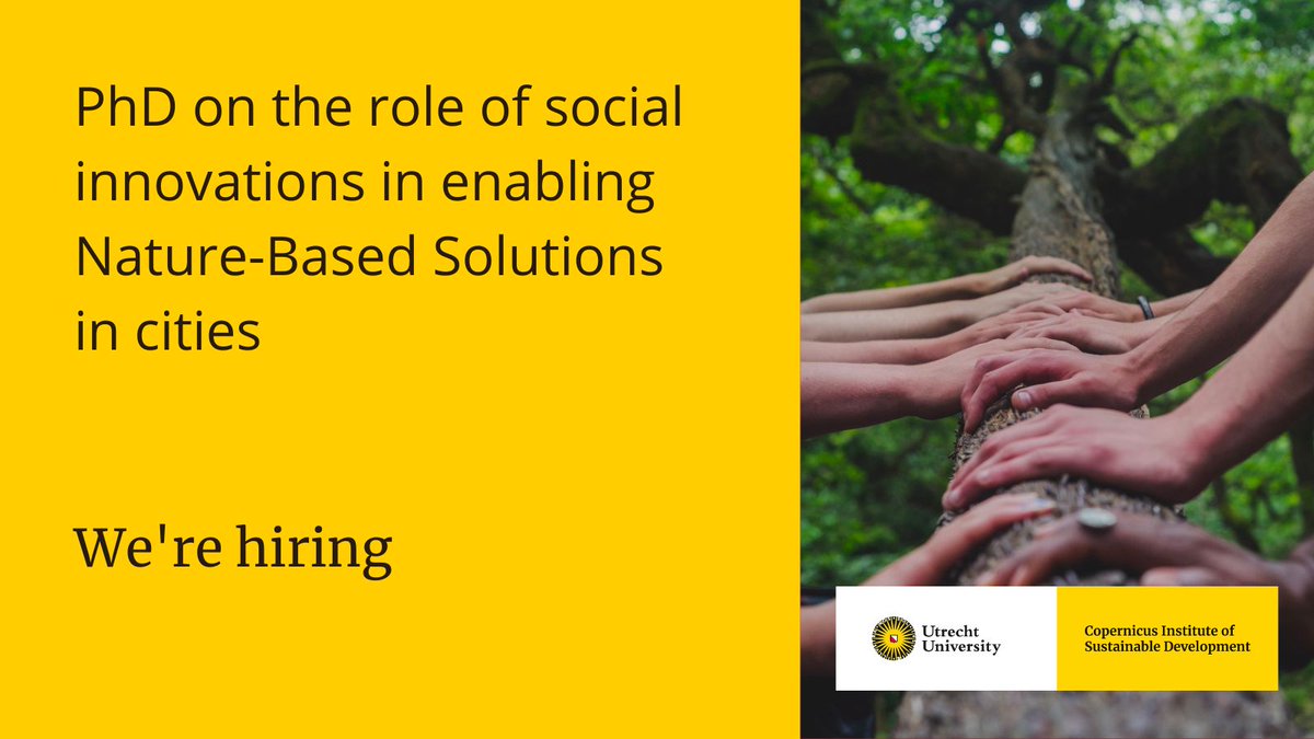 A few days left to apply for this PhD-position with @Jonas_Torrens  <a href="/NFrantzeskaki/">Niki Frantzeskaki</a> and myself on the role of #SocialInnovations and #TranslocalNetworks in #NatureBasedSolutions across the Mediterranean. Based at @UUCopernicus <a href="/SGPL_UU/">Human Geography and Spatial Planning UU</a> <a href="/UUGeo/">Geosciences UU</a> <a href="/UniUtrecht/">Utrecht University</a> uu.nl/en/organisatio…