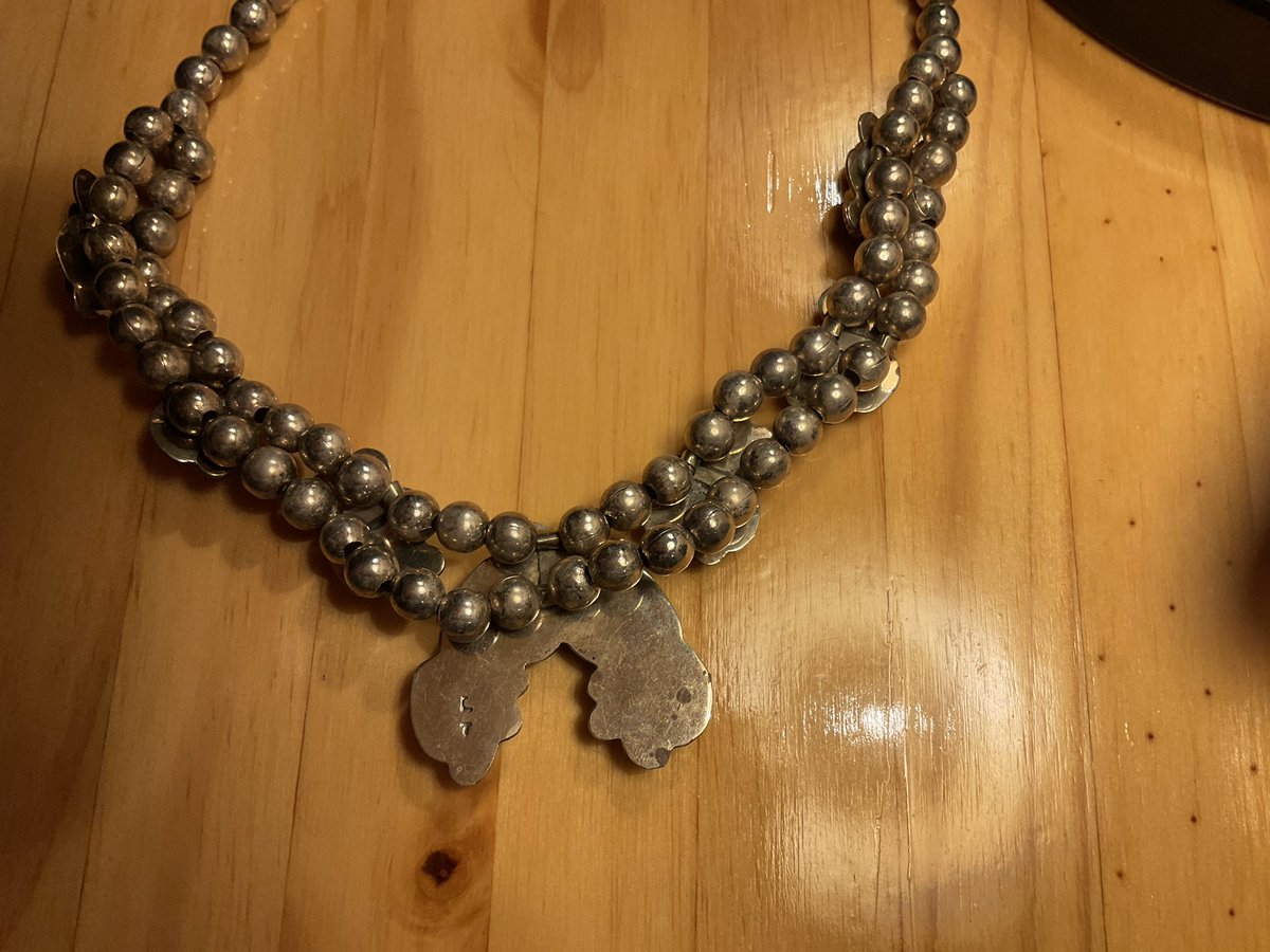 Anyone know the possible value of my Native American necklace? #nativeamericannecklace #antiquenecklace