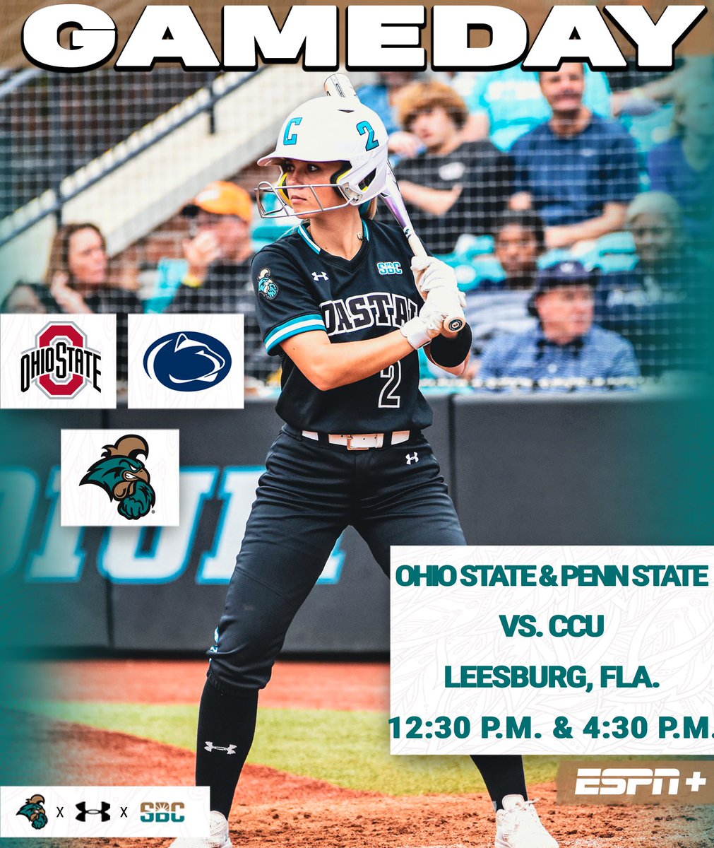 GAMEDAY🥎
Location: Leesburg, Fla.
Vs: Ohio State &amp; Penn State
Time: 12:30pm &amp; 4:30pm

#ChantsUp #TEALNATION