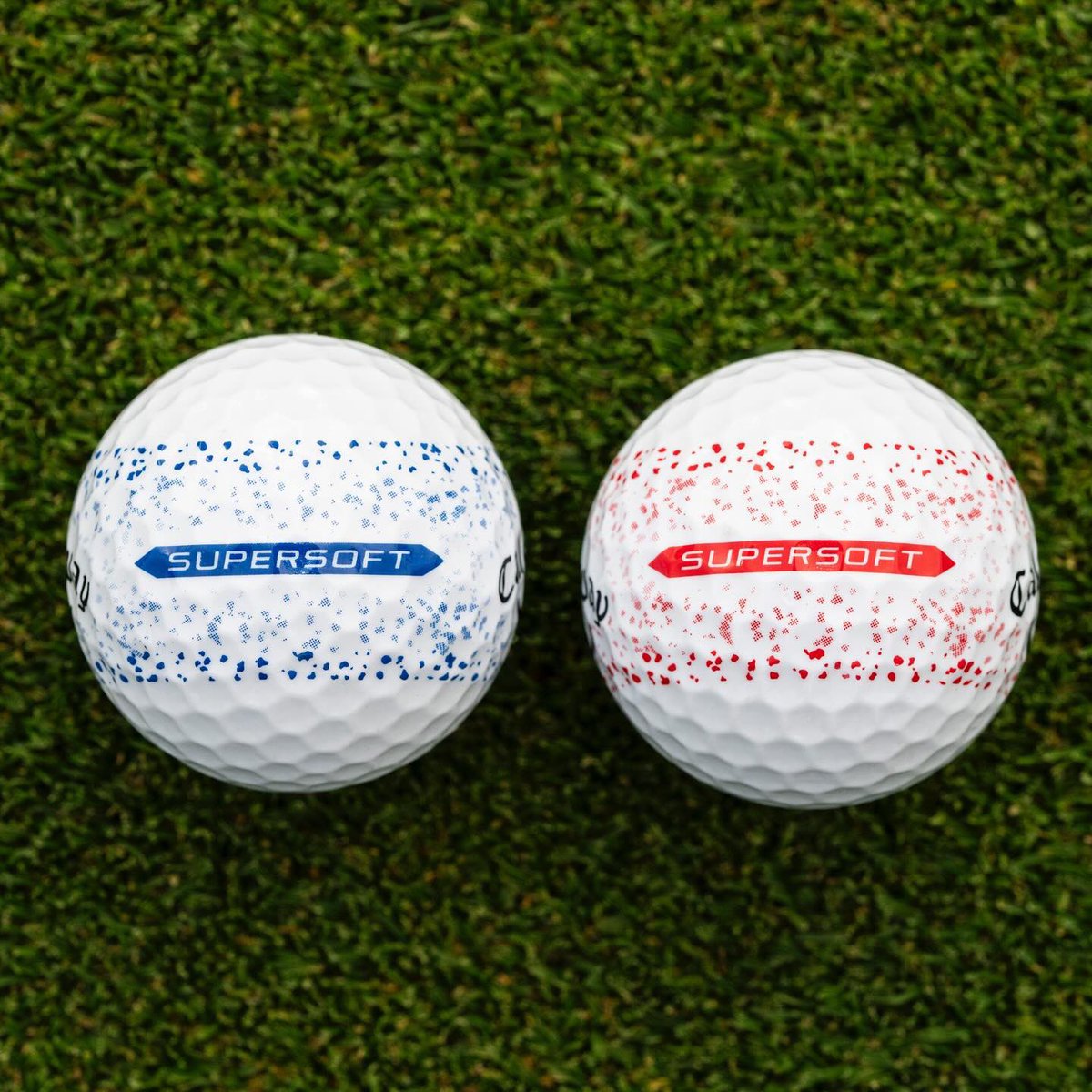 CallawayGolfEU's tweet photo. A new Supersoft design has landed! 🔥 Introducing Supersoft Splatter 360, available now in stores and online.

#Callaway | #Supersoft https://t.co/NDyL78qDIi