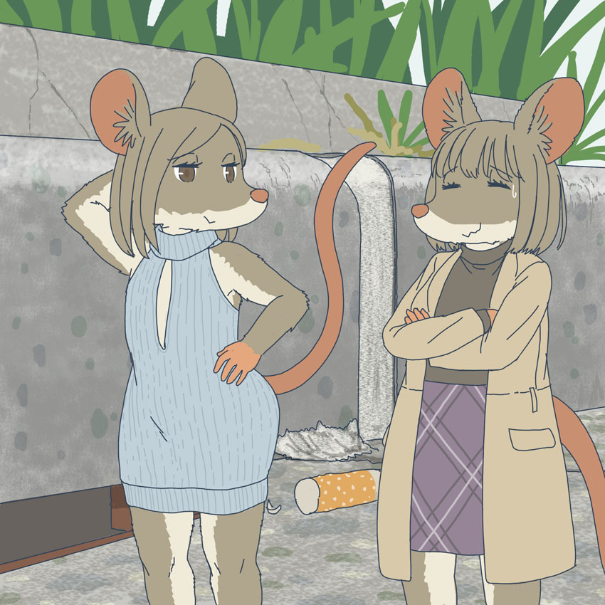 「都会に気張ってきた田舎のネズミ 」|エカキ510（生物模倣組合）のイラスト