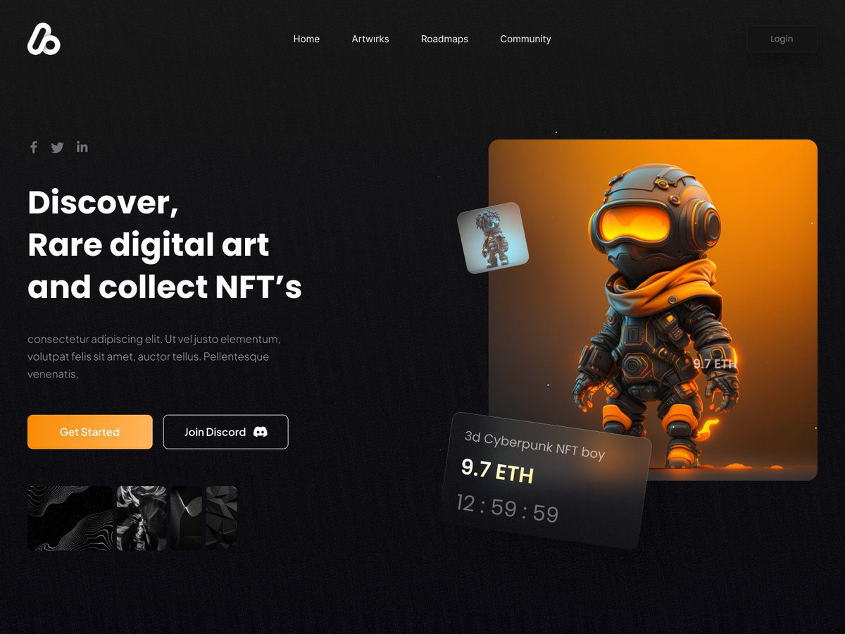 Cansyrgl's tweet photo. NFT's Homepage

#design #uiux #webdesign #product #productdesign #GraphicDesign #uiuxdesign https://t.co/5Kh1UkDQq1