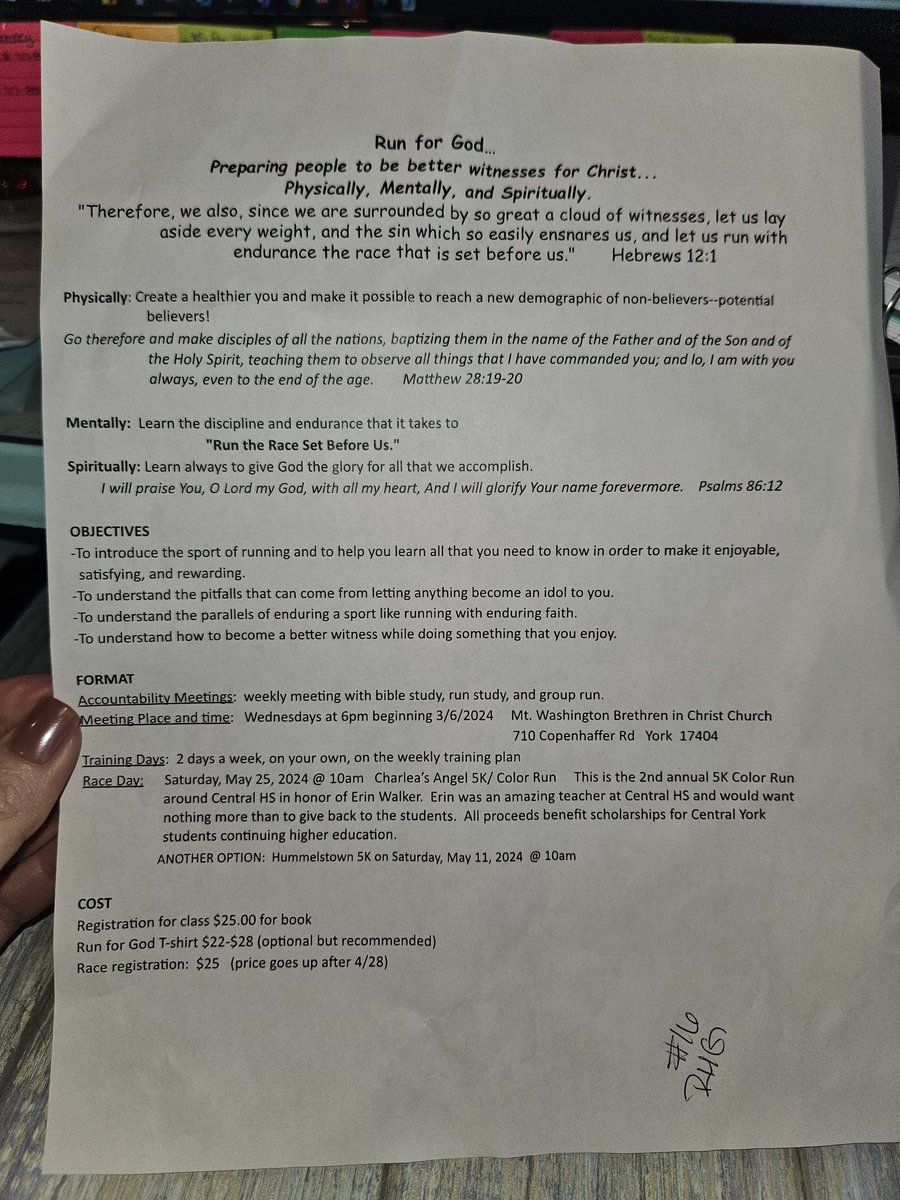 TDaven01's tweet image. Run for God, God Squad 16 baby...information meeting was last night. Here is our info. If you are interested, March 6th at 6pm at Mt.Washington....we begin our new session 💕 This program/support group has changed my life...Come join! 💕🙌 #RunForGod #WalkForGod #GodSquad16