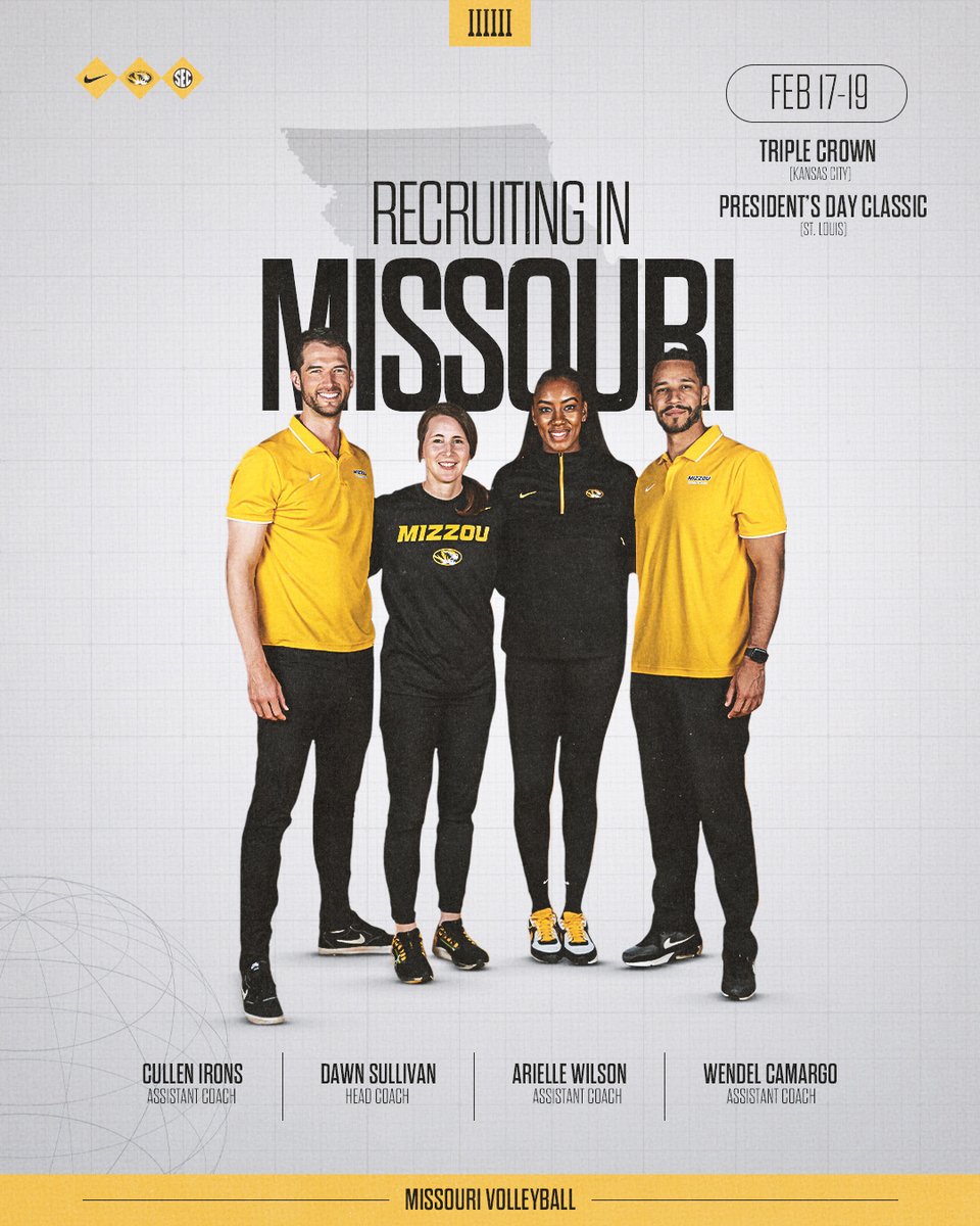 Staying HOME in the Show Me State to recruit this weekend!! 

#MIZ🐯🏐
