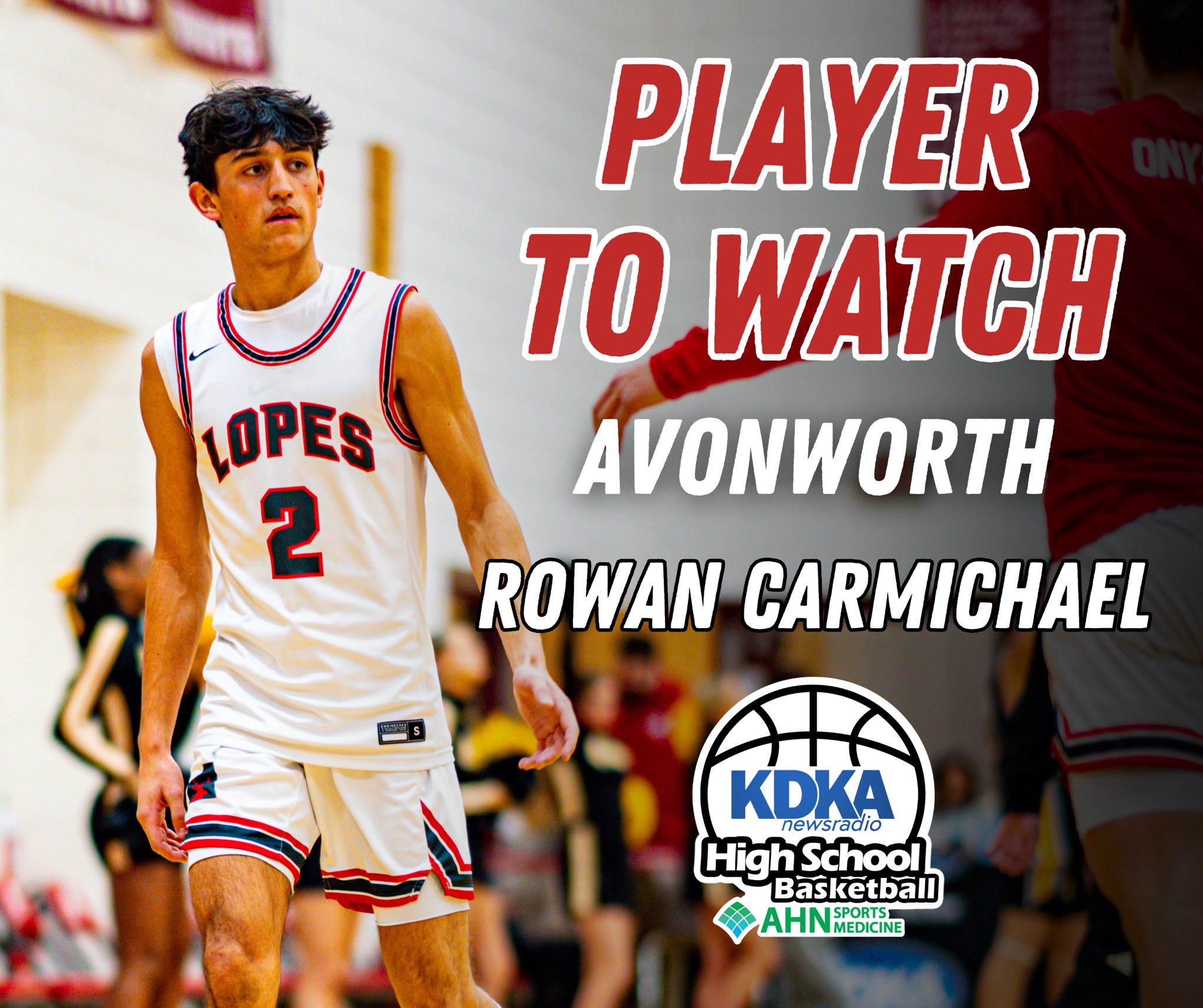 100.1 FM and AM 1020 KDKA on X: " Avonworth G Rowan Carmichael (@CarmichaeRowan) - star guard averaging 20 points per game for the Lopes Highlights ➡: https://t.co/dyuJRBFRU4 #KDKAHoops #