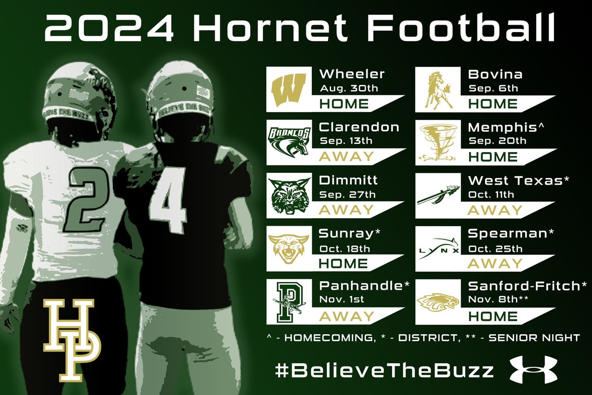 Amarillo Highland Park Football (@hphornetsfb) on Twitter photo ‘24 SCHEDULE IS HERE!!!
#BelieveTheBuzz
<a href="/JarretStout66/">Ty Stout</a>
<a href="/EricSheen2/">Eric Sheen</a>
<a href="/sam_smeaton29/">Sam J. Smeaton</a>
<a href="/PeeJayMart/">Francisco Pj Martinez</a>
<a href="/samvelasquez79/">Sam Velasquez</a>
<a href="/CoachDonaghy/">Matt Donaghy</a>
<a href="/billymaples/">Billy Maples</a>
<a href="/PressPassSports/">Press Pass Sports</a>
<a href="/806hsscmedia/">Jasone Pearson</a> ‘24 SCHEDULE IS HERE!!!
#BelieveTheBuzz
<a href="/JarretStout66/">Ty Stout</a>
<a href="/EricSheen2/">Eric Sheen</a>
<a href="/sam_smeaton29/">Sam J. Smeaton</a>
<a href="/PeeJayMart/">Francisco Pj Martinez</a>
<a href="/samvelasquez79/">Sam Velasquez</a>
<a href="/CoachDonaghy/">Matt Donaghy</a>
<a href="/billymaples/">Billy Maples</a>
<a href="/PressPassSports/">Press Pass Sports</a>
<a href="/806hsscmedia/">Jasone Pearson</a>