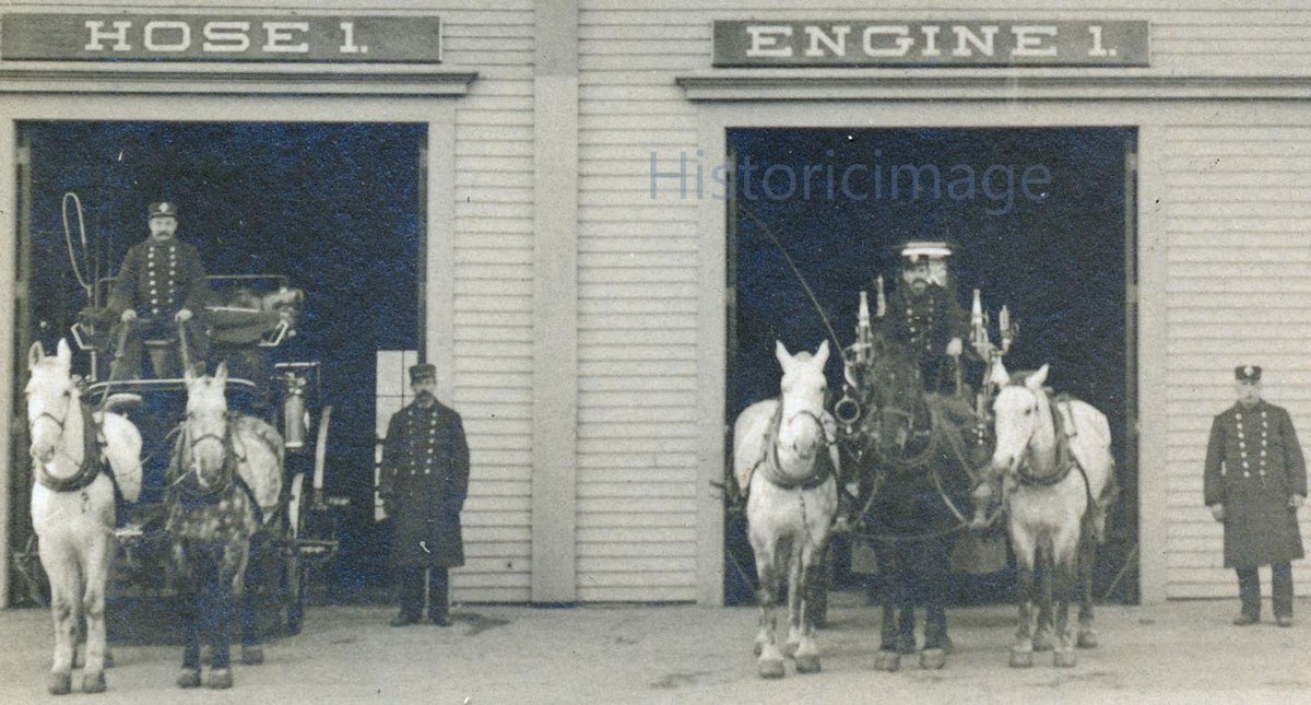 Historicimage's tweet photo. 1906 Everett, Massachusetts Fire Department. #historicimage #firefighters @MassFireChaser https://t.co/6biIcxCD8o