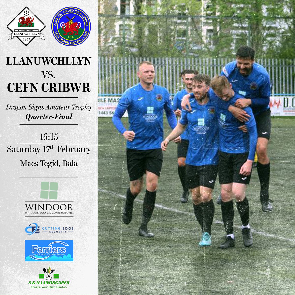 🏟️ DIWEDDARIAD STADIWM

Following a pitch inspection at Llanuwchllyn, tomorrow’s Amateur Trophy quarter-final fixture will now be played at @BalaTownFC’s Maes Tegid at the later time of 4:15pm!

#Riders