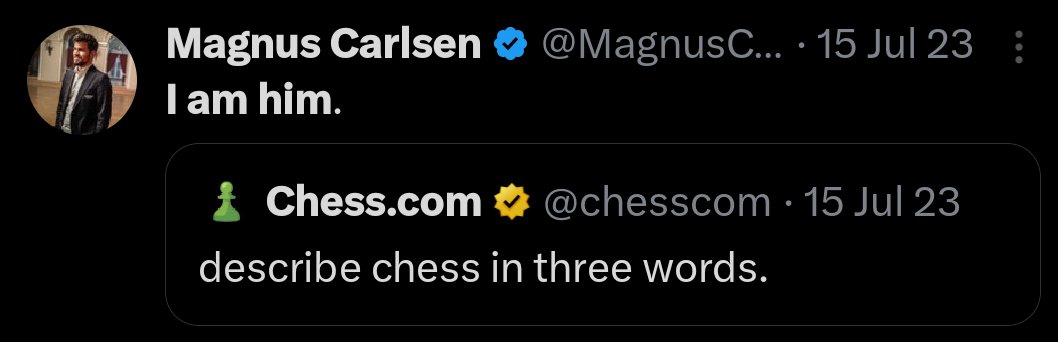 YesareAniket's tweet photo. @chesscom @MagnusCarlsen 🐐 https://t.co/FAmTx5lebD