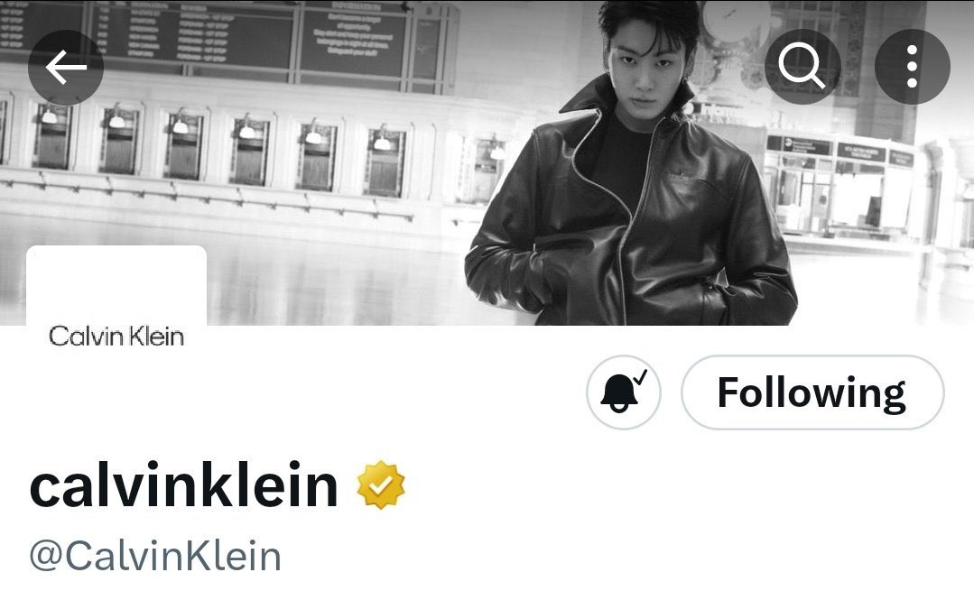 btschartsxdaily's tweet photo. Calvin Klein has changed their Twitter and YouTube channel headers to Global Ambassador #Jungkook

#JungkookxCalvinKlein https://t.co/ef7fepBFlF