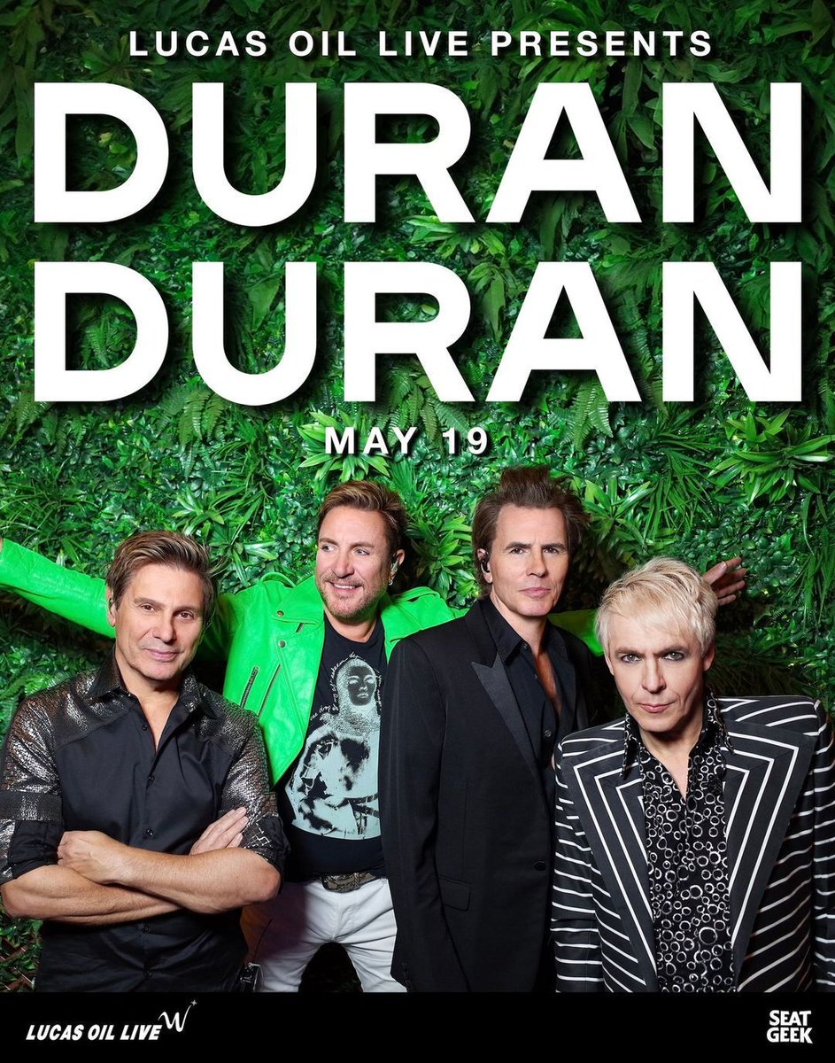 ON SALE TODAY at 10am CST, Duran Duran at #LucasOilLive at the @WinStarWorld on May 19! 

Tickets : duran.io/49hekM2  #duranlive