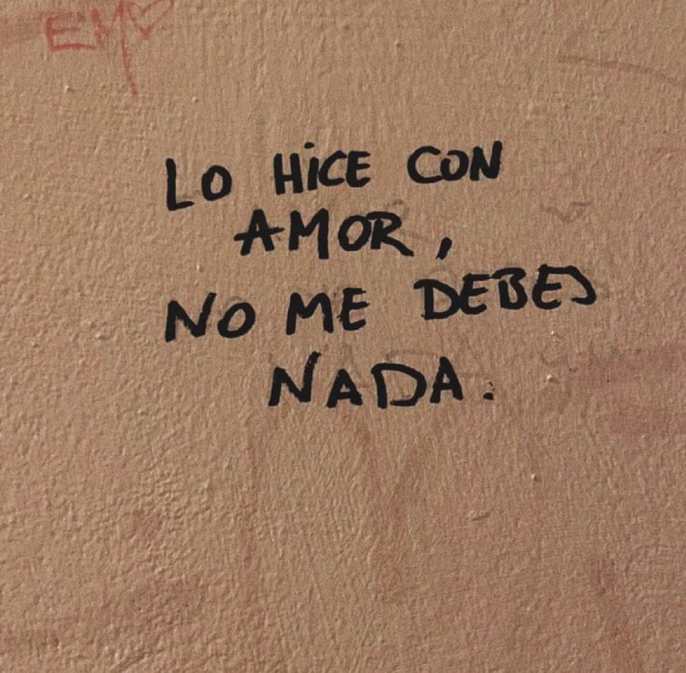 lo hice con amor