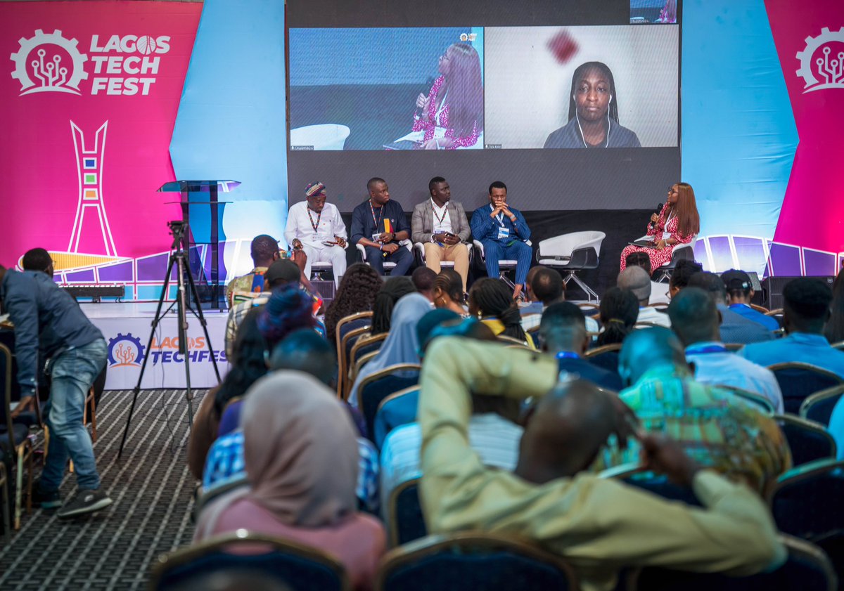 afritechseries's tweet photo. To spur growth across Nigeria’s fintech ecosystem, we are keen on promoting partnership and collaboration, this spurred the need to bring together representatives across Banks and Fintechs to highlight the important role they are playing in promoting seamless payments and e-commerce. 

We were delighted to host Tolulope Adeyinka, Toba Obaniyi, Ebenezer Akinyemi, Tobi Amira, Taiwo Adeeko, Tolu Alabi, and Adedolapo Adegoroye as they share key insights across this focus area. 

#lagostechfest #techeventsinlagos #fintech