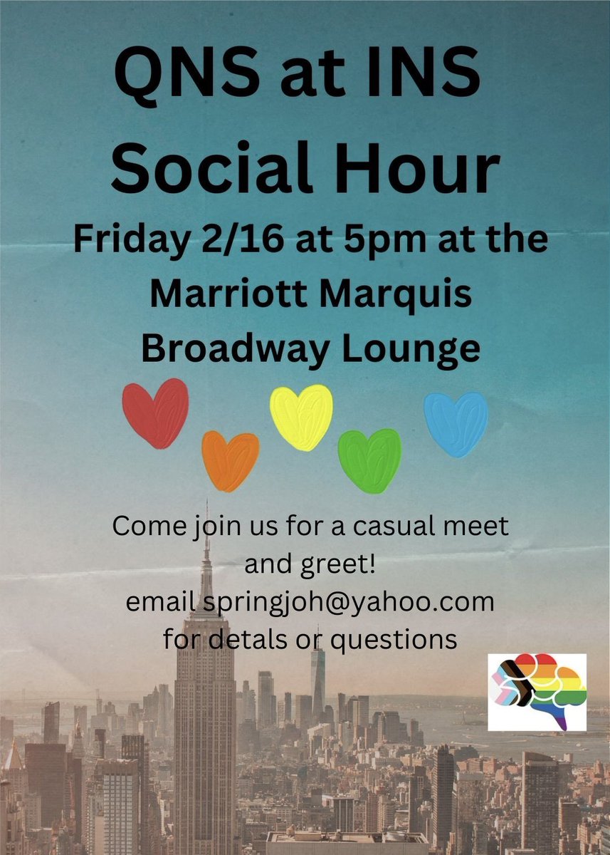 Can’t wait to see you all on the 8th floor at the Broadway Lounge 🌈🧠
