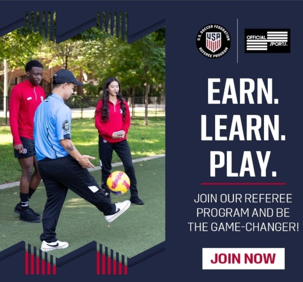 Pendleton_FC's tweet image. Do you want to become a Referee?

Get involved and make an impact in your community and help the game of soccer grow! The Grassroots Referee Course is now 100% online. 

Email Pendleton FC pendletonfc@gmail.com, to get started! 
#earnlearnplay @insoccerref