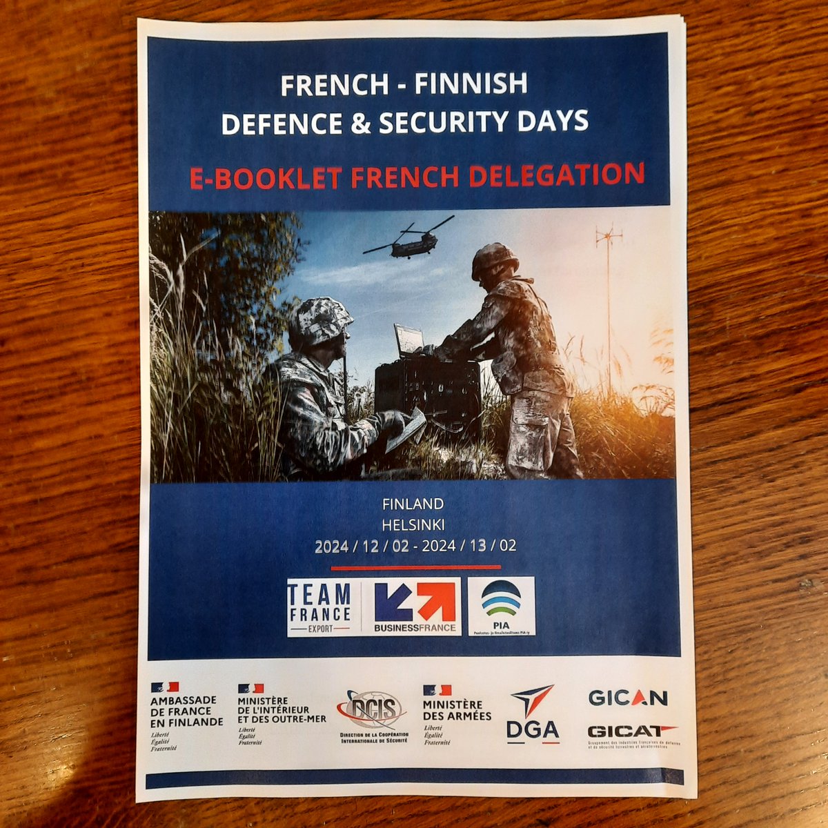 Cette semaine, 19 entreprises françaises se sont rendu à #Helsinki  pour rencontrer l’écosystème de la #défense et de la #sécurité  finlandais. 
fi.ambafrance.org/Rencontres-fra…