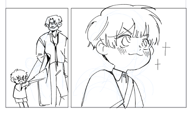 mini meryl for kindergarten au I found!!! maybe i'll finish the comics and post them one day 