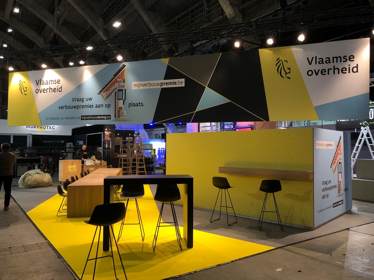 Woneninvl's tweet photo. Onze stand op Batibouw is klaar. Bezoek ons vanaf morgen (tot en met 25 februari) in Hall 5 - stand 5616. We informeren je graag over Mijn VerbouwPremie, de veiligheid, kwaliteit en gezondheid van je woning, ... https://t.co/BXv5vYxVi5